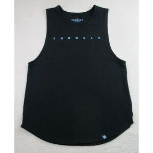 YoungLA Shirt Mens Medium‎ Black Tank Top Muscle Sleeveless Gym Athletic YLA2034